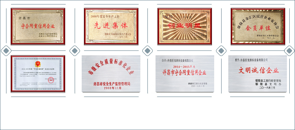 資質(zhì)榮譽(yù)